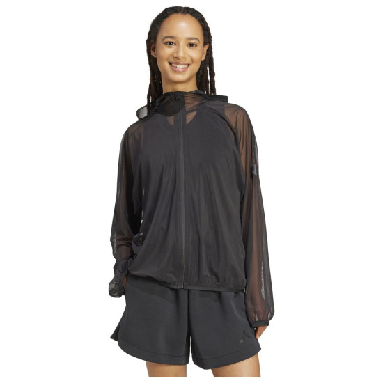 Adidas Γυναικεία ζακέτα All SZN Soft Lux Mesh Full-Zip Hoodie Adidas Γυναικεία ζακέτα All SZN Soft Lux Mesh Full-Zip Hoodie